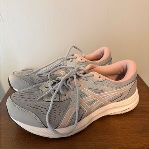 ASICS Gel Contend 8 Gray and Pink Women's Running Sneakers Size 10